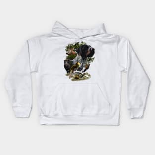 German Wirehaired Pointer  for versatile hunting Kids Hoodie